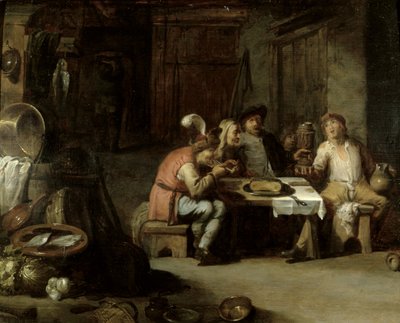 Innenansicht eines Wirtshauses, ca. 1630er von David Teniers the Younger